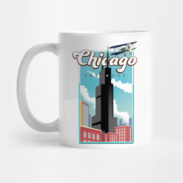 Chicago Illinois Skyscraper by nickemporium1